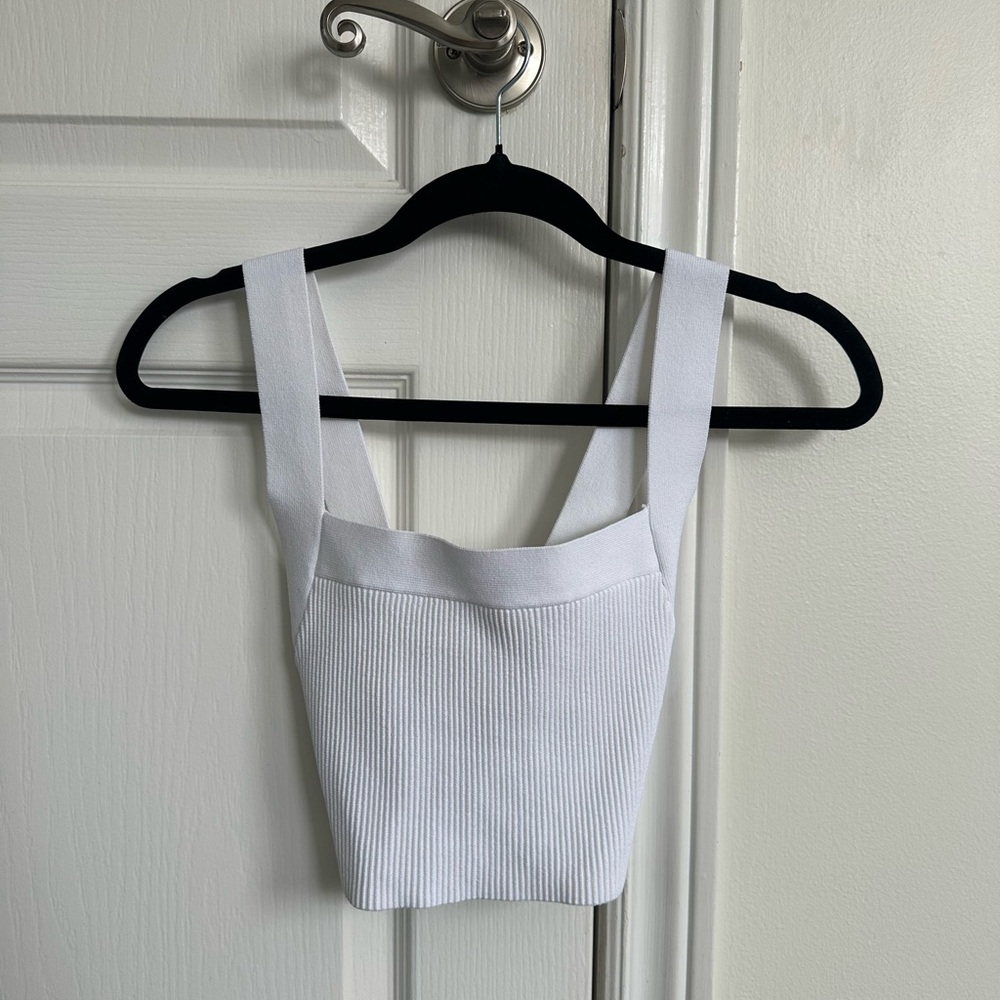 White Babaton cross back tank
